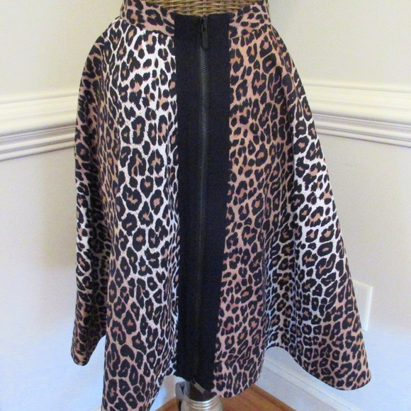 Elizabeth and James Leopard print Flare Skirt